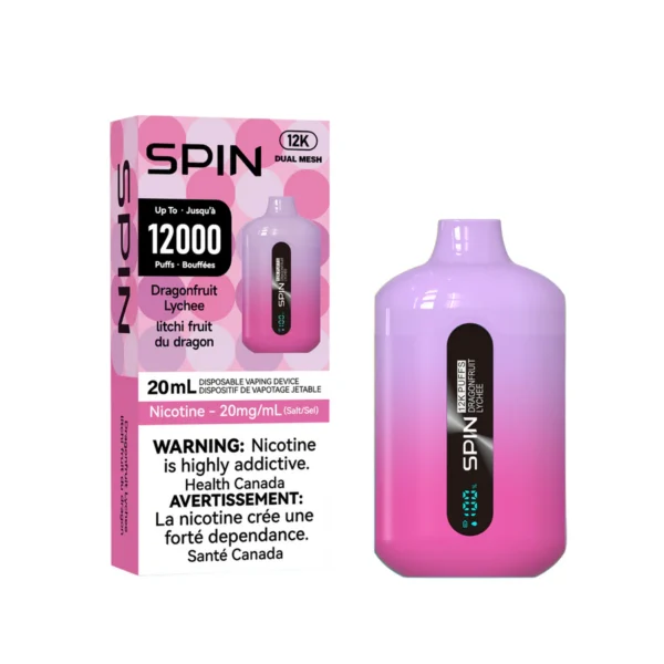 SPIN 12000 DISPOSABLE DRAGONFRUIT LYCHEE