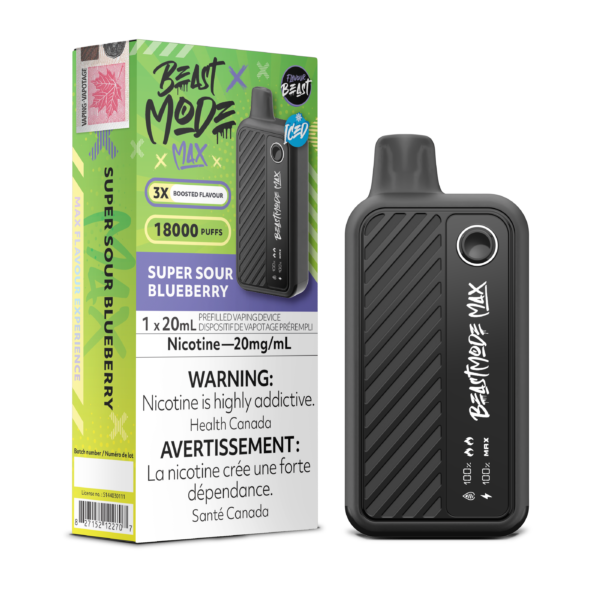 Flavour Beast Beast Mode 8K Disposable – Super Sour Blueberry Iced