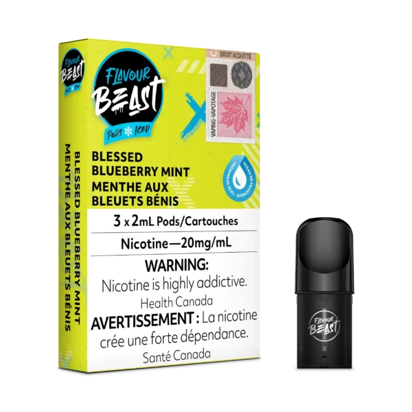 FLAVOUR BEAST PODS ICED- BLESSED BLUEBERRY MINT