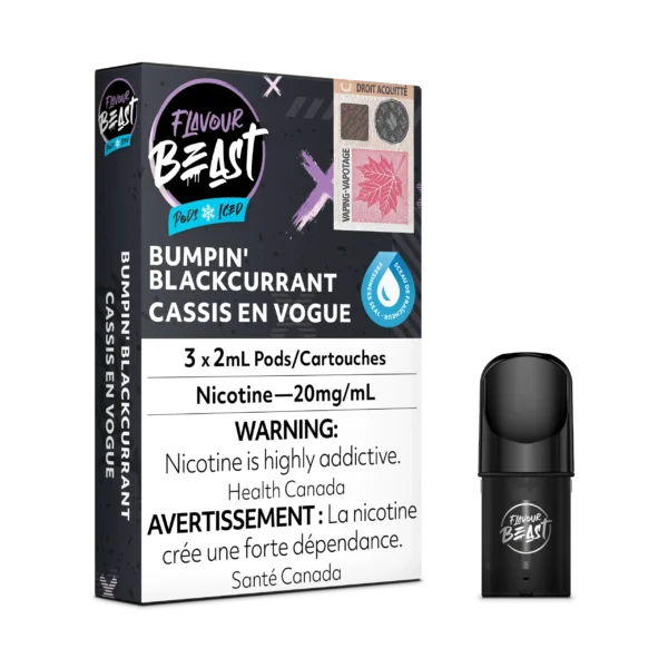 FLAVOUR BEAST PODS ICED- BUMPIN’ BLACKCURRANT