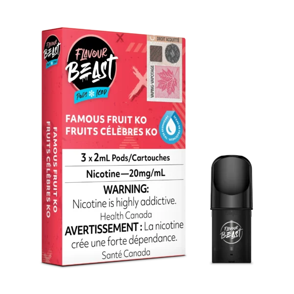 FLAVOUR BEAST PODS ICED- FAMOUS FRUIT KO