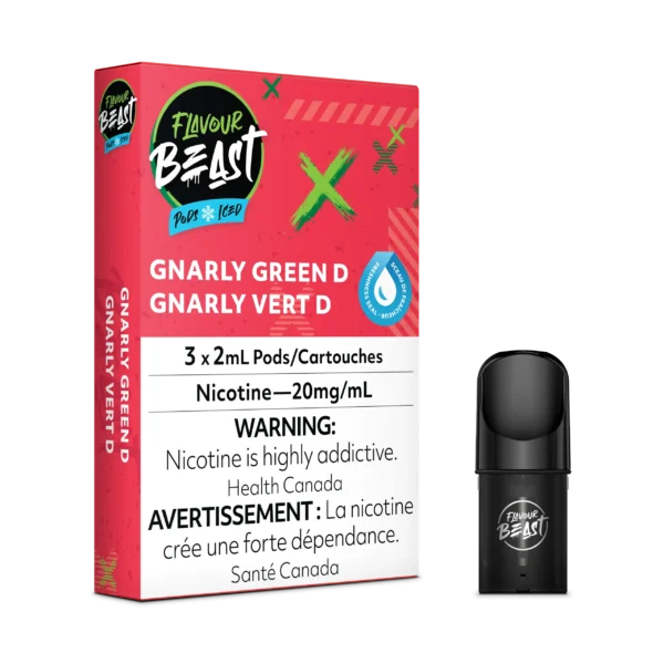 FLAVOUR BEAST PODS ICED- GNARLY GREEN D