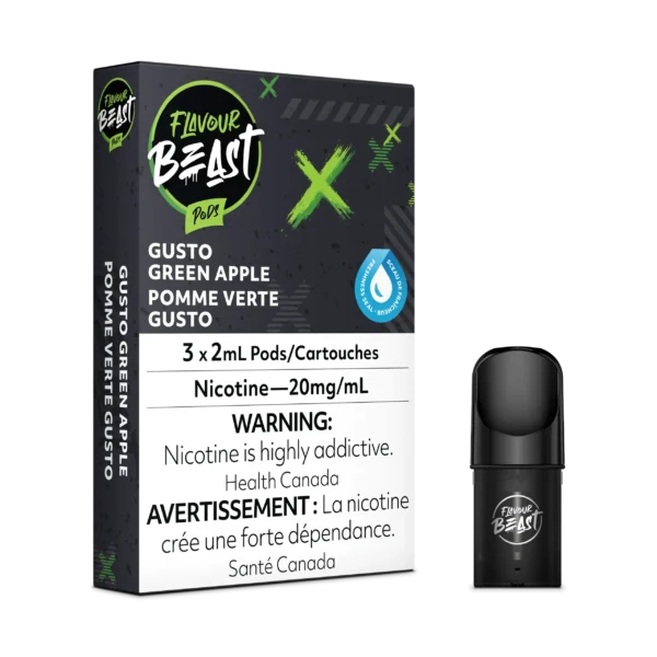 FLAVOUR BEAST PODS- GUSTO GREEN APPLE