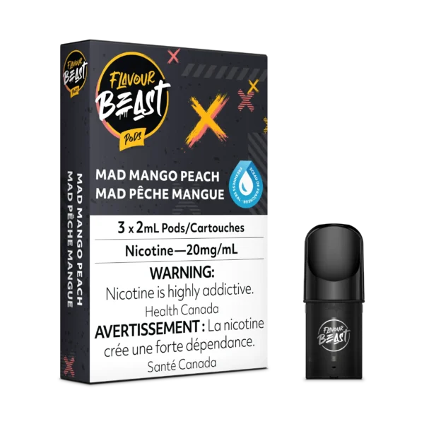 FLAVOUR BEAST PODS- MAD MANGO PEACH