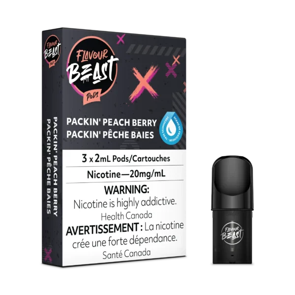 FLAVOUR BEAST PODS- PACKIN’ PEACH BERRY