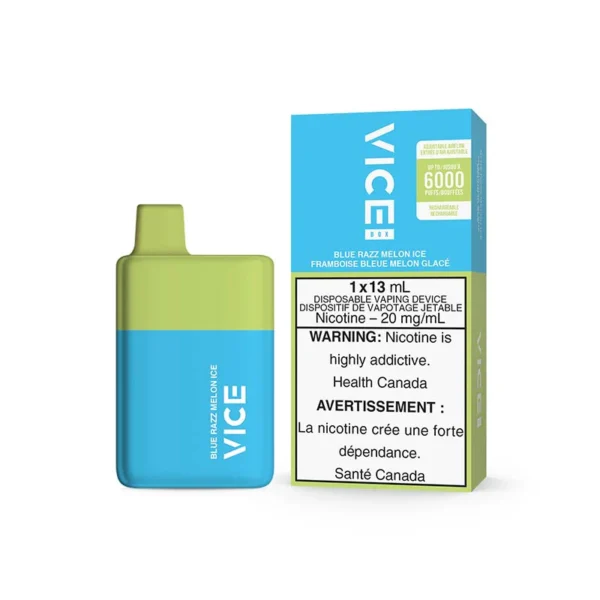 VICE BOX 6000 DISPOSABLE – BLUE RAZZ MELON ICE