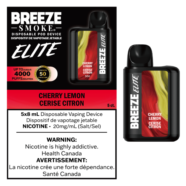 BREEZE ELITE 4000 CHERRY LEMON DISPOSABLE