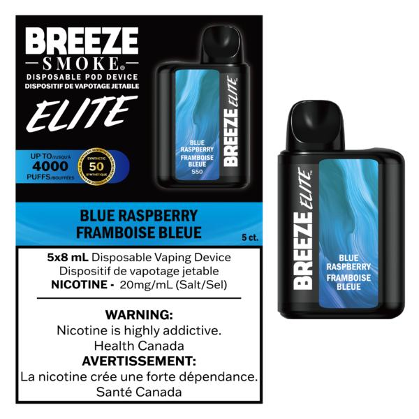 Breeze Elite 4000 Blue Raspberry Disposable Vape