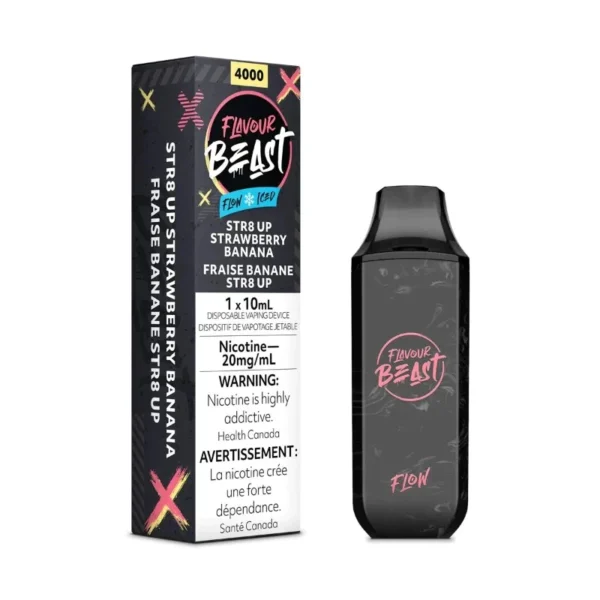 FLAVOUR BEAST FLOW ICED – ST8 UP STRAWBERRY BANANA